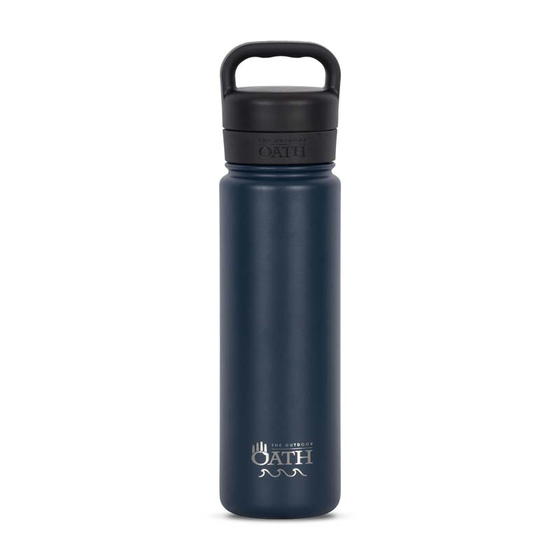 The Outdoor Oath 700ml/24oz Stainless Steel Bottle - Tasman Blue